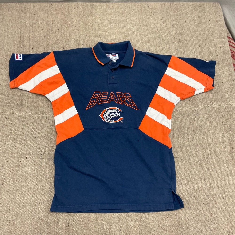 vintage chicago bears‎ Polo shirt mens small 1990s Nfl Starter